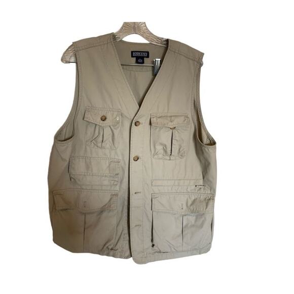 Lands End vest hiking, fishing men's size  medium 38-40 - Picture 1 of 14